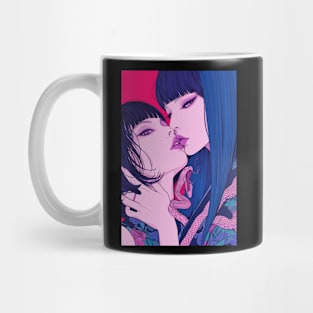 Geisha dragon in water 7210 Mug